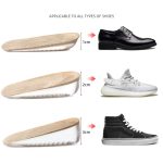 2 Paar GEL-erhöhende hohe Innensohle aus Fleece mit unsichtbarer erhöhter Polsterung, S Code 1cm, S Code 2cm, S Code 3cm, L Code 1cm, L Code 2cm, L Code 3cm – Bild 6