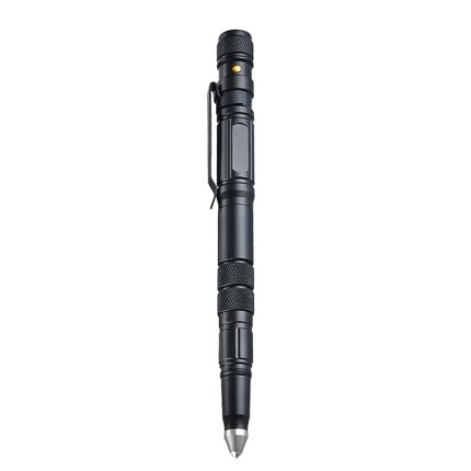 P08 Outdoor-LED mit blinkendem Wolframstahl-Selbstverteidigungsstift zum Zerbrechen von Fenstern, Black, Gold, Grey