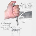 P08 Outdoor-LED mit blinkendem Wolframstahl-Selbstverteidigungsstift zum Zerbrechen von Fenstern, Black, Gold, Grey – Bild 4