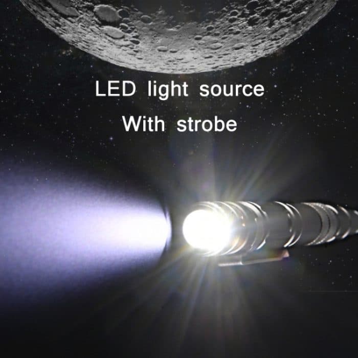 P08 Outdoor-LED mit blinkendem Wolframstahl-Selbstverteidigungsstift zum Zerbrechen von Fenstern, Black, Gold, Grey – Bild 5