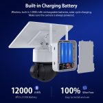 SHIWOJIA Wasserdichte WLAN-Solar-Dome-IP-Kamera, unterstützt Zwei-Wege-Audio und PIR-Bewegungserkennung sowie Nachtsicht und TF-Karte, SHIWOJIA – Bild 5