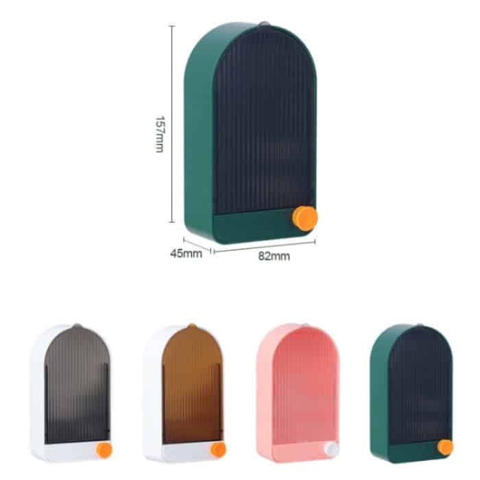 2 Stück Badezimmer-Wand-Seifenschale mit Deckel, White Gray, White Orange, Pink White, Green Gray – Bild 2