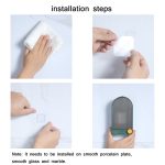 2 Stück Badezimmer-Wand-Seifenschale mit Deckel, White Gray, White Orange, Pink White, Green Gray – Bild 6