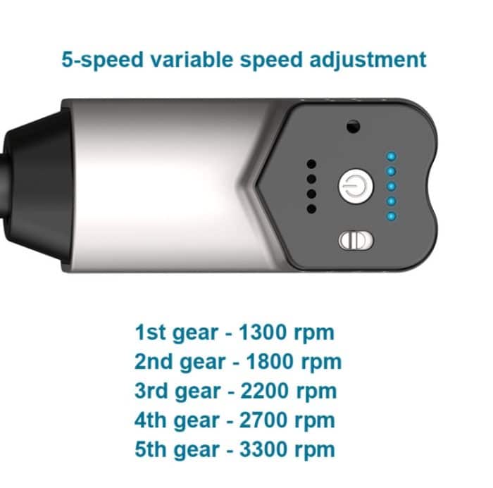 Booster T Massagepistole zur tiefen Muskelentspannung, EU-Stecker, 2000mAh With 6 Massage Head, 2500mAh With 6 Massage Head – Bild 5