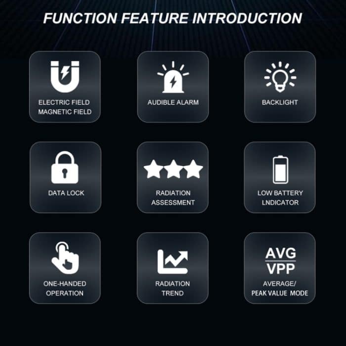 ET925 Große Bildschirm Digitalanzeige Elektromagnetischer Strahlungsdetektor – Bild 5