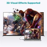 QGeeM QG-AV16 HD-TV-Blu-Ray-Projektion, HDMI-TV-Kabel unterstützt 4K, 1 m, 1.83 m, 3 m – Bild 7