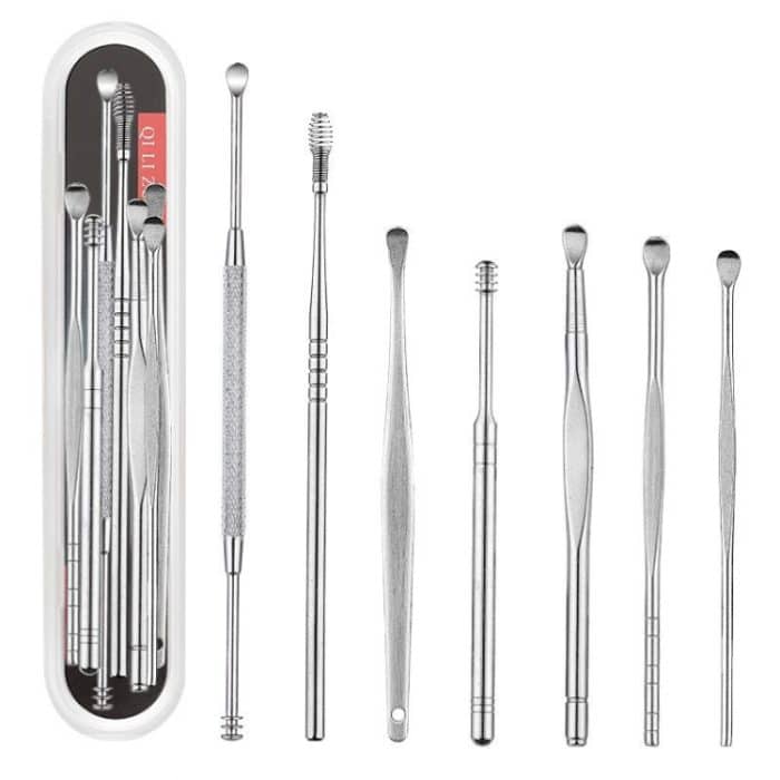 Qilizuo 3 Sets Edelstahl Doppelte Schraube Ohrschaufel – Bild 1