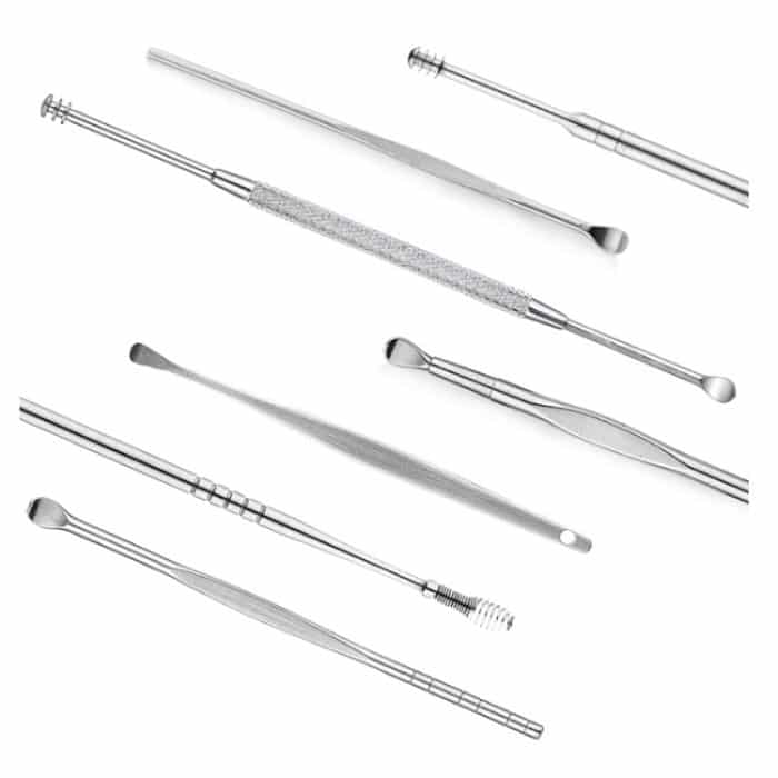 Qilizuo 3 Sets Edelstahl Doppelte Schraube Ohrschaufel – Bild 2