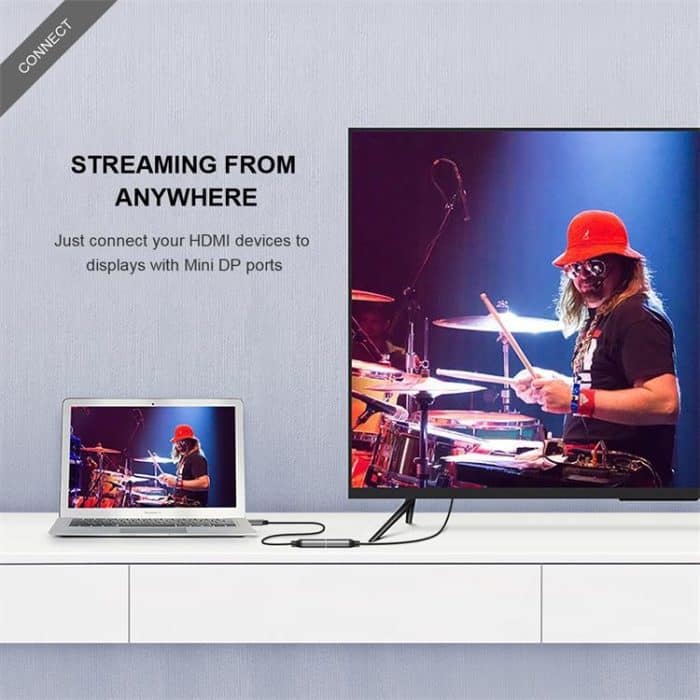 QGeeM QG-HD02 HDMI Single zu Mini DP Konverter – Bild 6