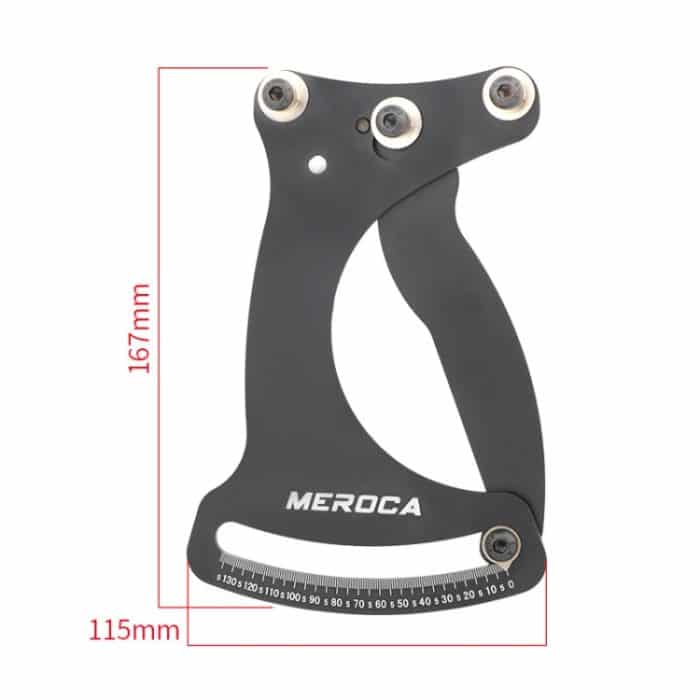 MEROCA Fahrradring-Kalibrierungswerkzeug, Speichenspannungsrohr-Radsatz, Stahldraht, Black, Red, Colorful, Black+Wrench, Red+Wrench, Colorful+Wrench – Bild 2