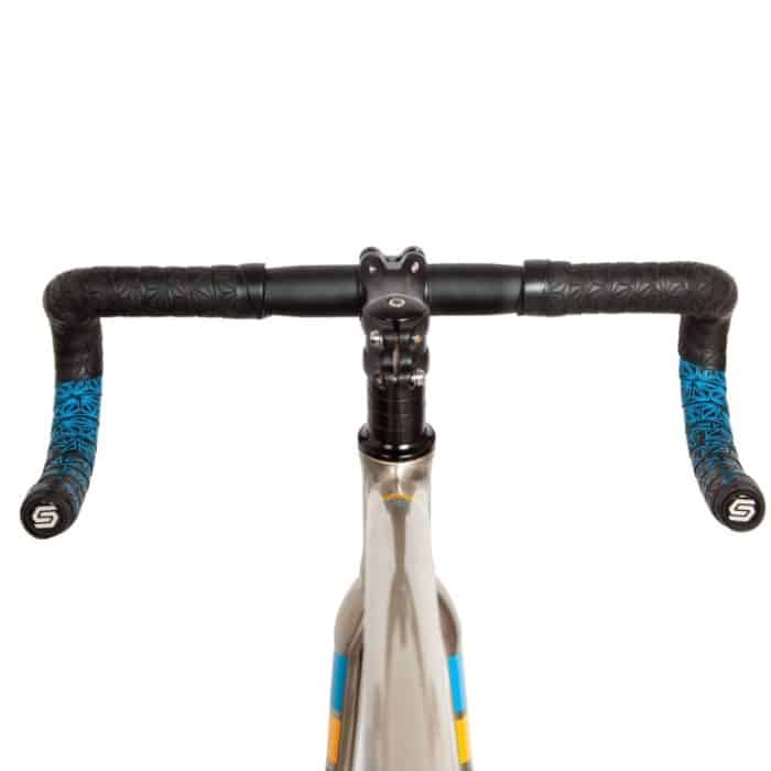 JH085 Chrysanthemenmuster Stoßdämpfung Farbverlauf Fahrradlenker, Black Bottom White Print, Black Bottom Red Print, Black Bottom Fluorescent Yellow Printing, Black Bottom Pink Printing, Black Bottom Blue Printing, Black Bottom Cyan Print... – Bild 5