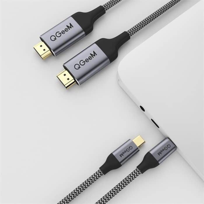 QGeeM QG-UA09 Typ-C-auf-HDMI-Kabel, 1.2m, 1.8m, 3m – Bild 2