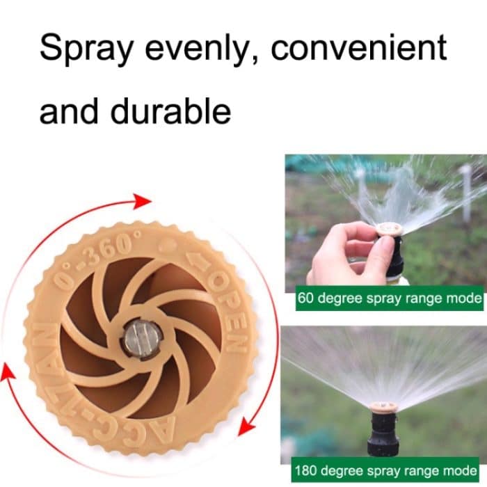 Grüner Rasensprinkler, Bewässerung, 4 Punkte, verstellbarer Streusprinkler, Internal Thread Sprinkler, External Thread Sprinkler, Sprinkler + Ground Plug, Sprinkler + Ground Plug + Quick Connect, Sprinkler + Ground Plug +  Joint Set – Bild 3