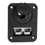 Großer Stromstecker mit 12V-Zigarettenanzünder-Kombination