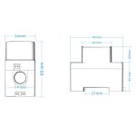 PeaceFair Pzem-008 4 In 1 multifunktionaler AC Digital-Display-Schienenmonitor – Bild 3