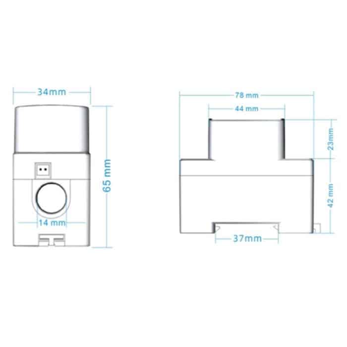 PeaceFair Pzem-008 4 In 1 multifunktionaler AC Digital-Display-Schienenmonitor – Bild 3
