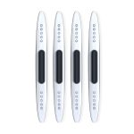 4 Stück Autotür antistatischer Silikon-Airbag-Antikollisionsstreifen, Black, White, Transparent – Bild 3