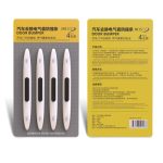 4 Stück Autotür antistatischer Silikon-Airbag-Antikollisionsstreifen, Black, White, Transparent – Bild 7