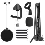 Desktop-faltbares Live-Kondensator-Mikrofon-Gimbal-Halterung – Bild 2