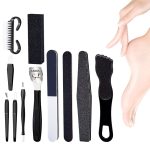 2-teiliges 12-in-1-Pediküre-Werkzeugset aus Edelstahl