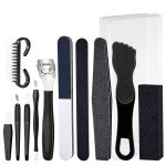 2-teiliges 12-in-1-Pediküre-Werkzeugset aus Edelstahl – Bild 2