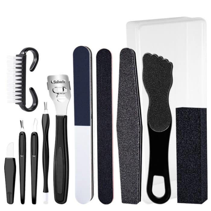 2-teiliges 12-in-1-Pediküre-Werkzeugset aus Edelstahl – Bild 2