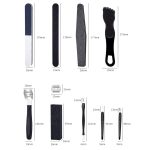 2-teiliges 12-in-1-Pediküre-Werkzeugset aus Edelstahl – Bild 3