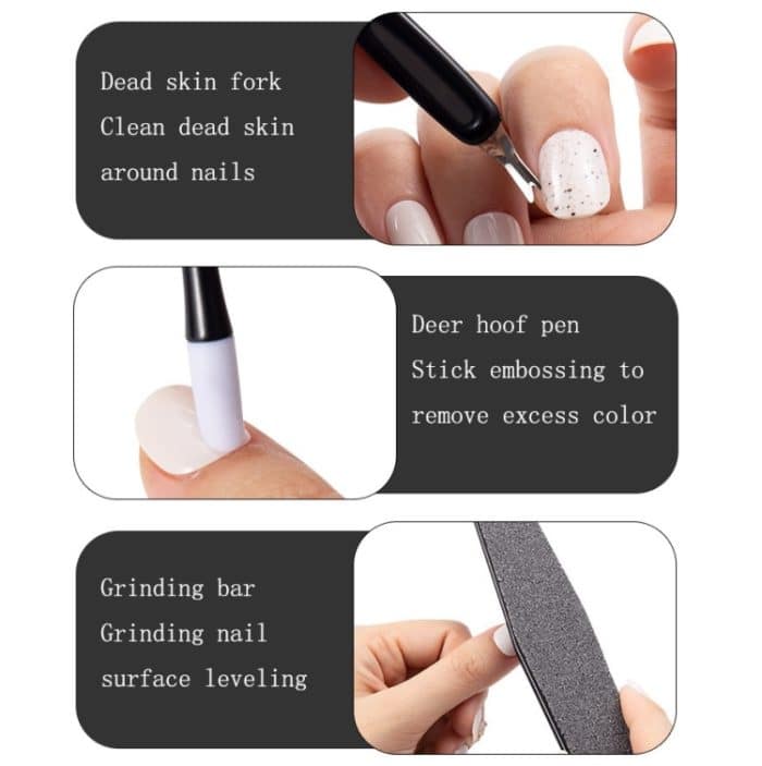 2-teiliges 12-in-1-Pediküre-Werkzeugset aus Edelstahl – Bild 6