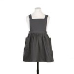 Baumwolle und Leinen Eltern-Kind-Malschürze Backen Kaffee Arbeitskleidung, Größe:, Childrens (Gray), Childrens (Oats), Childrens (Pink), Adults (Gray), Adults (oat), Adult ( Pink)