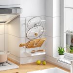 HP211212 Wandtop-Desktop-Dual-Zivil-Topf-Abdeckung Schneidebrett-Abflussregal