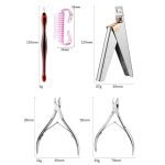 2-teiliges Doppelkopf-Scherenset aus Edelstahl für abgestorbene Haut, Set B, Set C, Set D, Set F, Set G, Set H – Bild 3