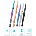 2 x X-förmige Edelstahl-Formclips für Nagelkunst, Colorful Titanium Diamond, Black, Silver, Gradient, Rose Gold Diamond – Bild 2