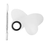 3-teilige Nagel-Make-up-Palette aus Edelstahl mit Toning-Stick, Butterfly, Heart With Hole, Master 3 Hole, Black Large, Black Small