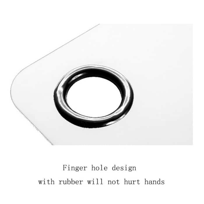 3-teilige Nagel-Make-up-Palette aus Edelstahl mit Toning-Stick, Butterfly, Heart With Hole, Master 3 Hole, Black Large, Black Small – Bild 2