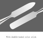 3-teilige Nagel-Make-up-Palette aus Edelstahl mit Toning-Stick, Butterfly, Heart With Hole, Master 3 Hole, Black Large, Black Small – Bild 3