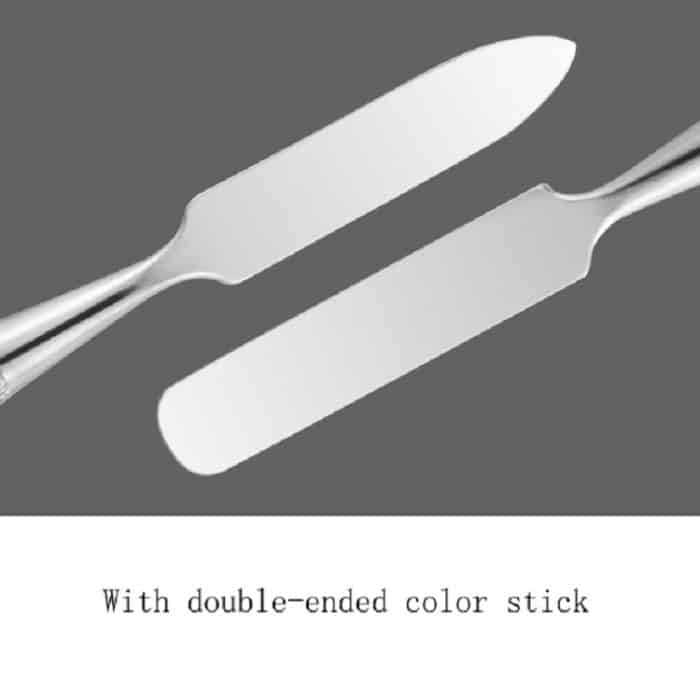 3-teilige Nagel-Make-up-Palette aus Edelstahl mit Toning-Stick, Butterfly, Heart With Hole, Master 3 Hole, Black Large, Black Small – Bild 3