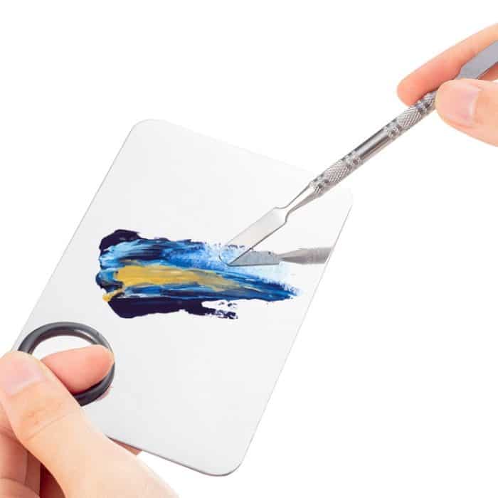 3-teilige Nagel-Make-up-Palette aus Edelstahl mit Toning-Stick, Butterfly, Heart With Hole, Master 3 Hole, Black Large, Black Small – Bild 5