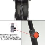 Fahrrad-Mountainbike-Fußstütze, verstellbare Mittelstütze, Bicycle Foot Support – Bild 5