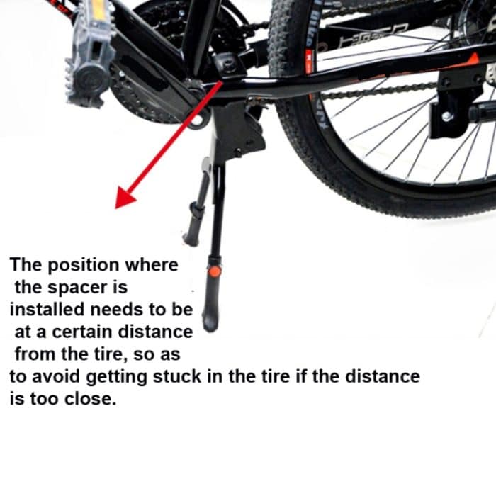 Fahrrad-Mountainbike-Fußstütze, verstellbare Mittelstütze, Bicycle Foot Support – Bild 6