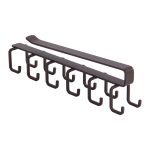 Lochfreier hängender Getränkehalter, Clip-Typ, zweireihiger Hakenrahmen, Clip-type Hook Frame – Bild 2