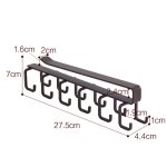 Lochfreier hängender Getränkehalter, Clip-Typ, zweireihiger Hakenrahmen, Clip-type Hook Frame – Bild 3