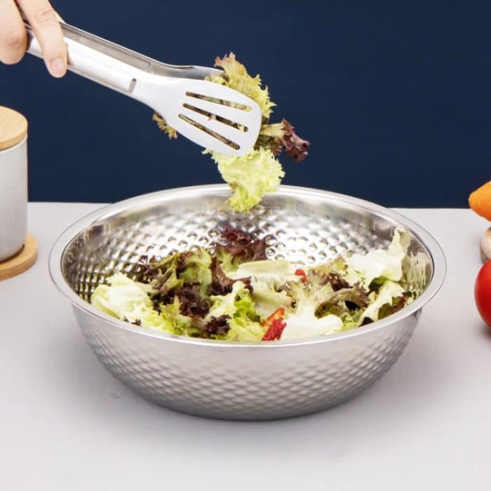 3 Stück/Set SiGang Edelstahl-Reiswasch- und Gemüseabtropfbecken, Stainless Steel Draining Basin – Bild 7