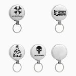 3 Stück hochelastischer, teleskopischer Stahldraht-Anti-Verlust- und Diebstahlschutz-Schlüsselanhänger – Bild 2