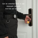 3 Stück hochelastischer, teleskopischer Stahldraht-Anti-Verlust- und Diebstahlschutz-Schlüsselanhänger – Bild 4