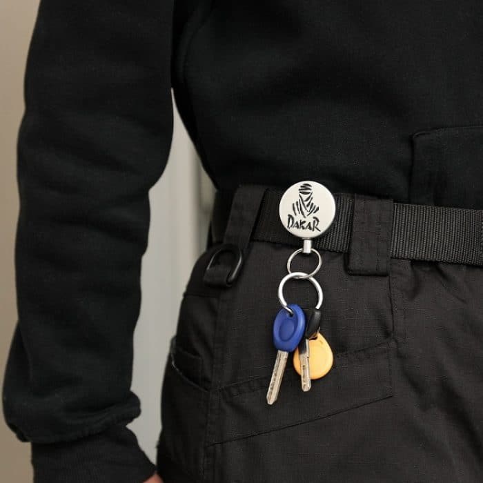 3 Stück hochelastischer, teleskopischer Stahldraht-Anti-Verlust- und Diebstahlschutz-Schlüsselanhänger – Bild 6