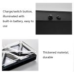 6-in-1 multifunktionales, leuchtendes Obsttablett mit Fächern, Stil:, Transparent, White, Base, Base + White Disc, Luminous Base, Luminous Base + Disc – Bild 4