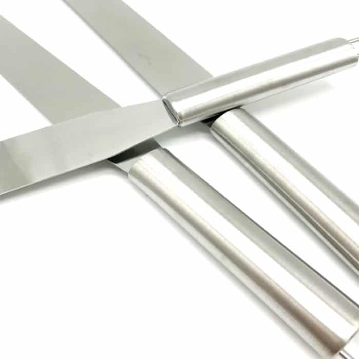 2 Stück Edelstahl Gerade Spatel Cremeschaber – Bild 4