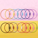 20 Stück bunt lackiertes Stahldrahtseil, Auto-Schlüsselanhänger, DIY-Zubehör, Car Key Ring – Bild 2