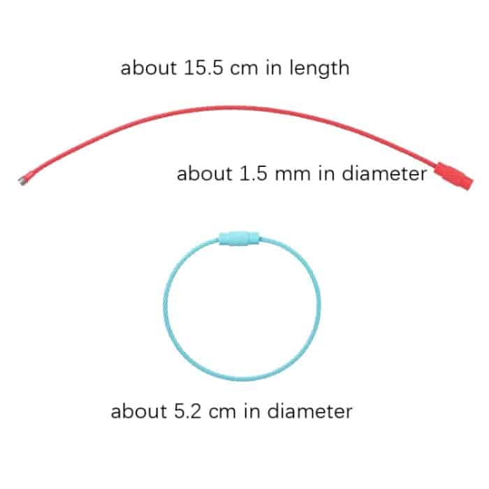 20 Stück bunt lackiertes Stahldrahtseil, Auto-Schlüsselanhänger, DIY-Zubehör, Car Key Ring – Bild 3