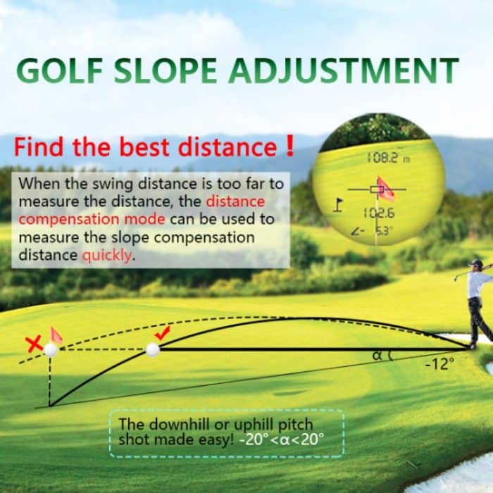 ARTBULL Touchscreen Golf Laser Geschwindigkeitsmessung Entfernungsmesser – Bild 5